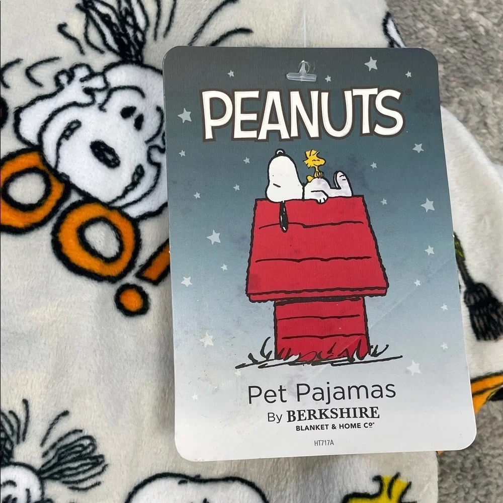 NWT Berkshire Snoopy Peanuts Halloween Pumpkin Dog Pajamas Soft Sz L